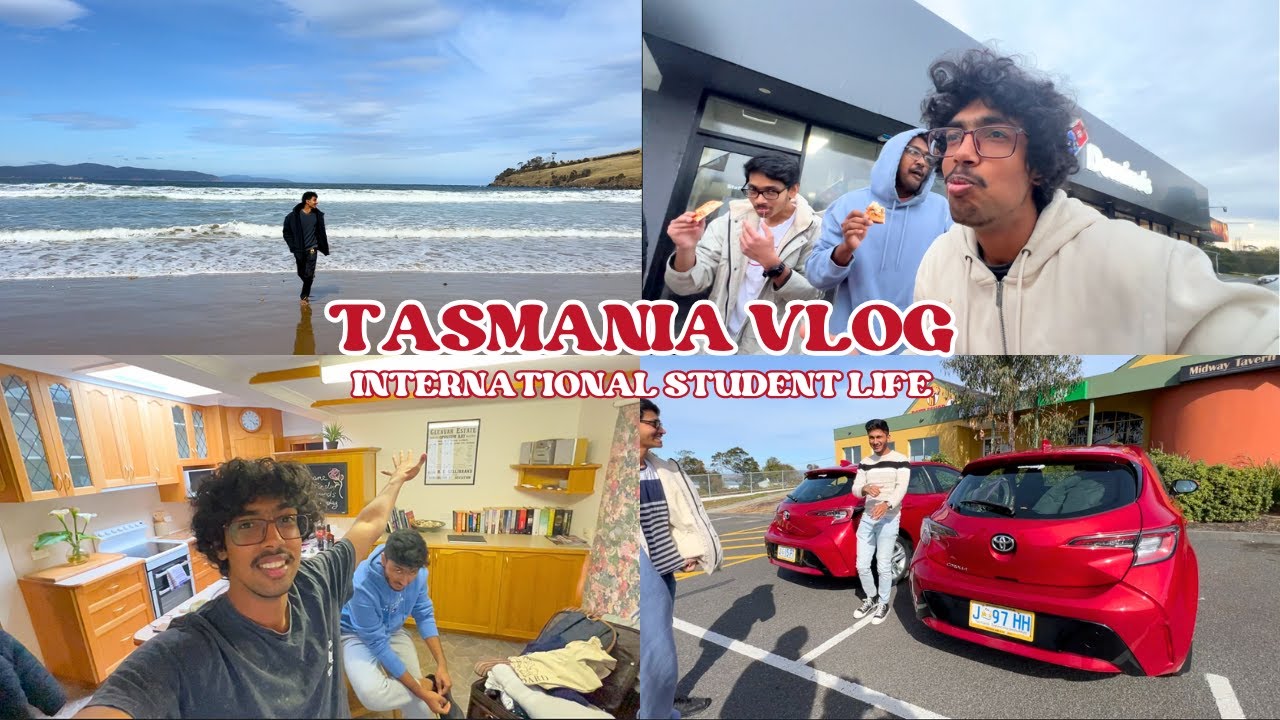 Searching for SOUTHERN LIGHTS in TASMANIA!! (International student life)
