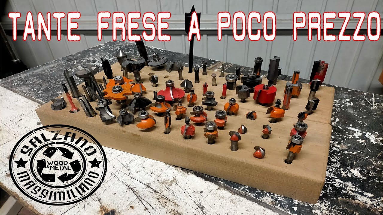 Punte usate per fresatrice (RINNOVO E PULIZIA) - used router bits (RENEWAL & CLEANING)  #50