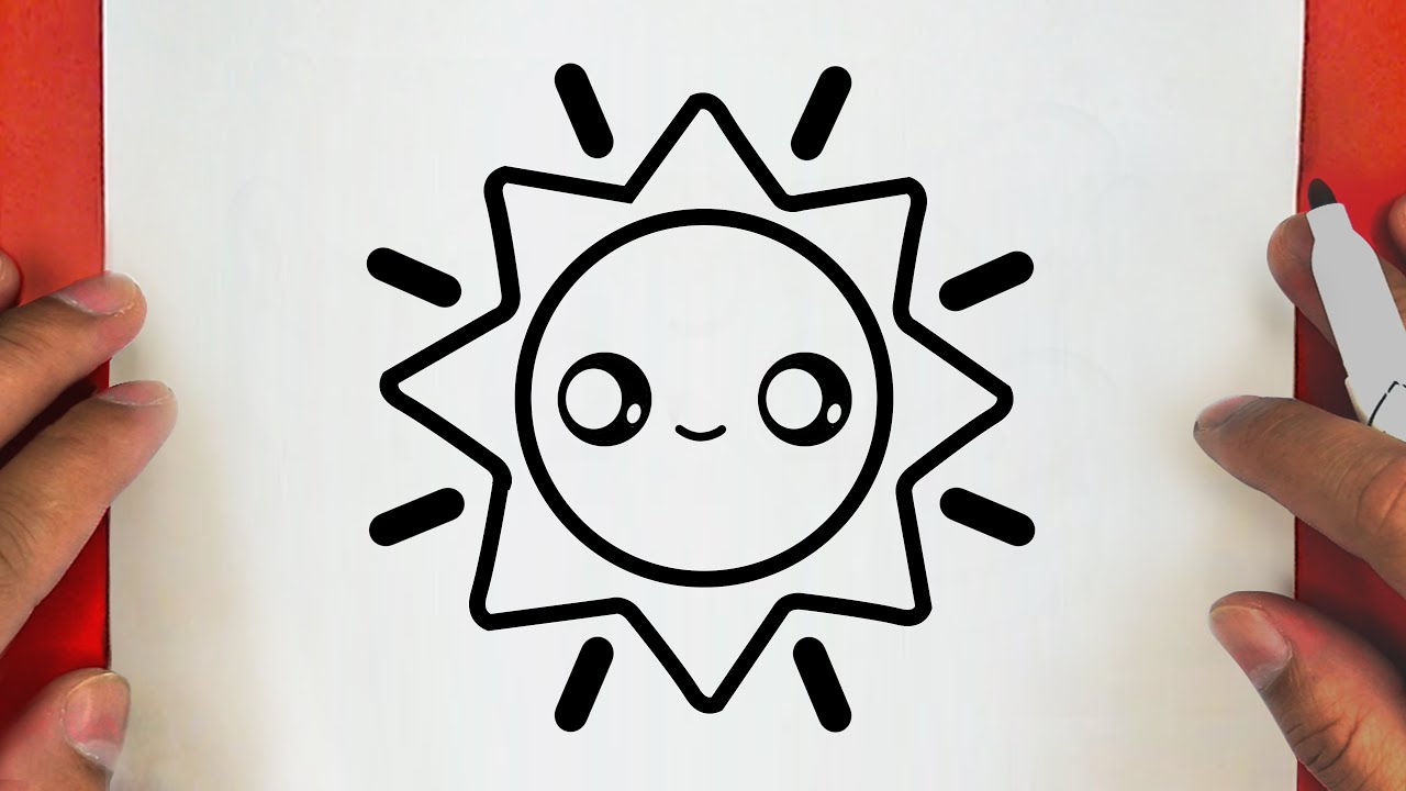 COMO DESENHAR UM SOL BONITO, PASSO A PASSO, JACKDesenhos/HOW TO DRAW A CUTE SUN,STEP BY STEP