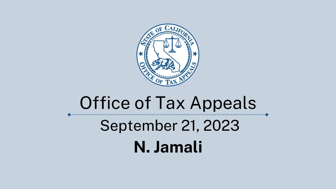 Office of Tax Appeals September 21, 2023