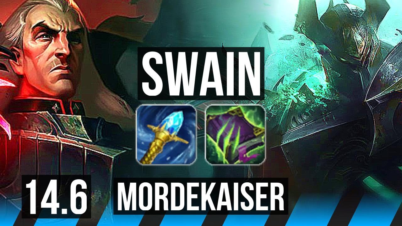 SWAIN vs MORDE (MID) | 71% winrate, Comeback, 10/3/7 | NA Master | 14.6