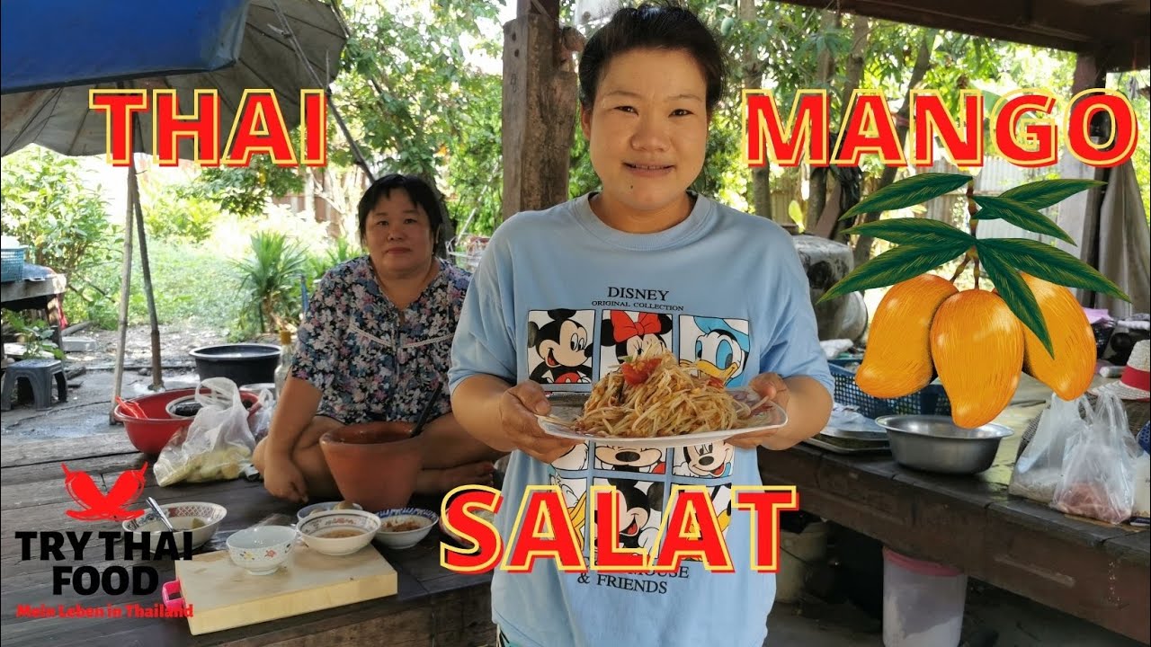 Thai Mango Salat - Yam Mamuang - ยำมะม่วง