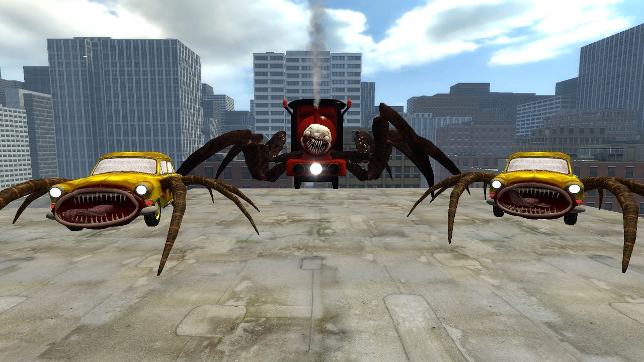 CHOO CHOO CHARLES & CAR EATER IN GMOD