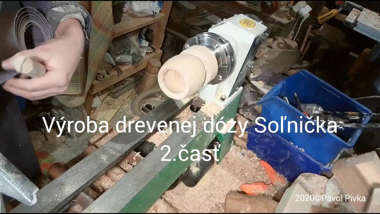 Časť 2 z 2 - Sústružím dózu Soľnička / Part 2 of 2 - Turning a lidded box
