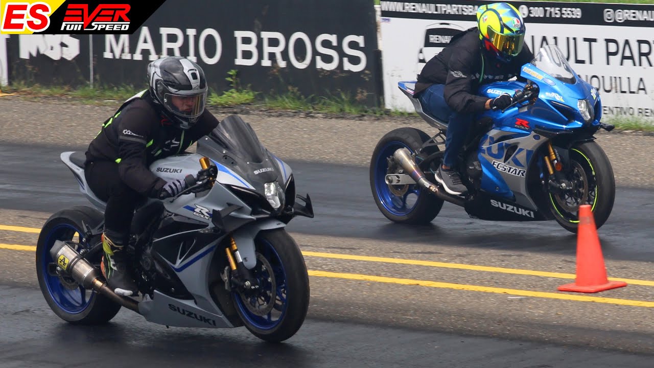 DUELOS FINALES 🚀 Las Suzuki GSX-R1000 más rápidas de la 10a Válida de Piques Barranquilla 2024