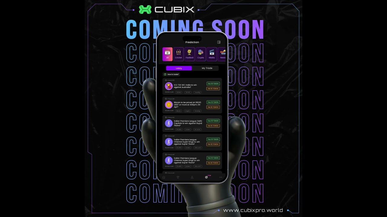 Cubix is the NFT-based Fantasy Sports Platform.