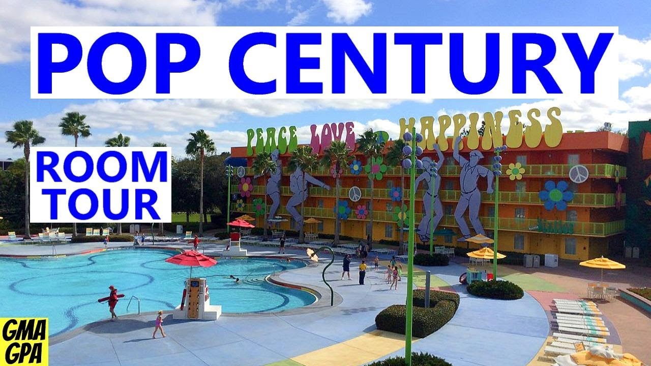 Disney's Pop Century Resort - Tour Of Preferred Room 1334 King Bed & Murphy Bed - Great Renovations!