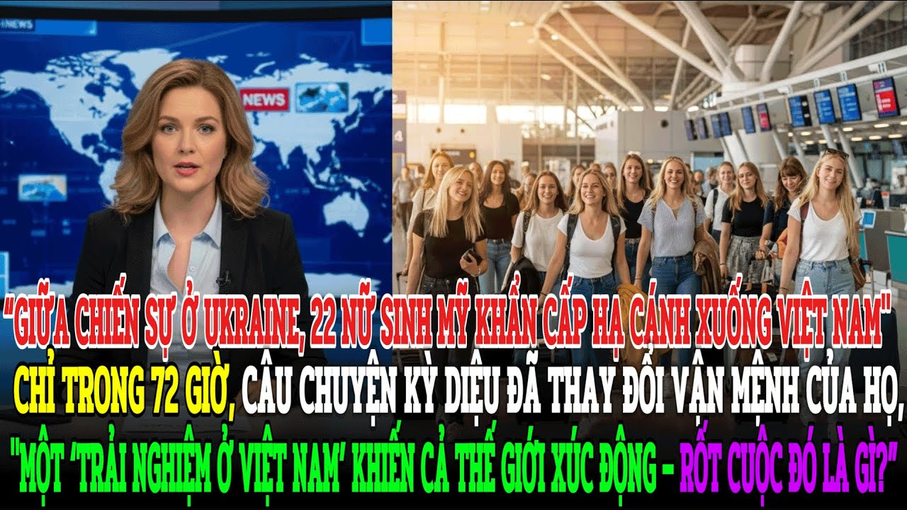 GIỮA KHÓI LỬA UKRAINE, 22 NỮ SINH HẠ CÁNH KHẨN XUỐNG VIỆT NAM… 3 NGÀY KHIẾN THẾ GIỚI RƠI LỆ!