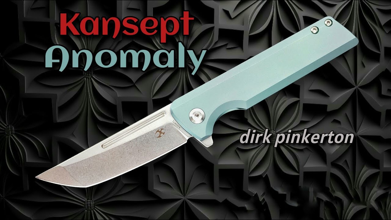 Kansept Anomaly Prototype Framelock Flipper!  NEW Knife Design from Dirk Pinkerton!