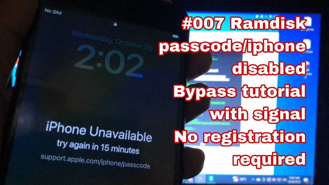 [*NEW]How to bypass passcode/iPhone unavailable with 007 ramdisk tool on windows| supports signal😱