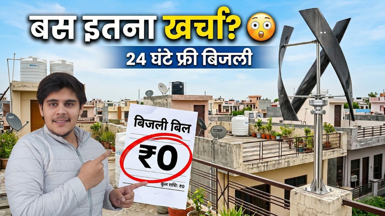 इतने सस्ते में? 😱 Small Wind Turbine Price in India 2026 | green energy | 1kva