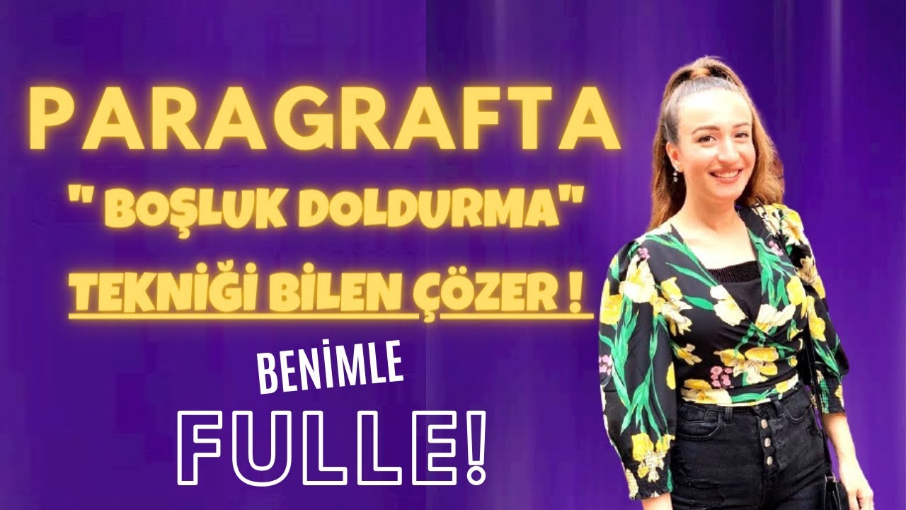 PARAGRAFTA BOŞLUK DOLDURMA #2021tayfa
