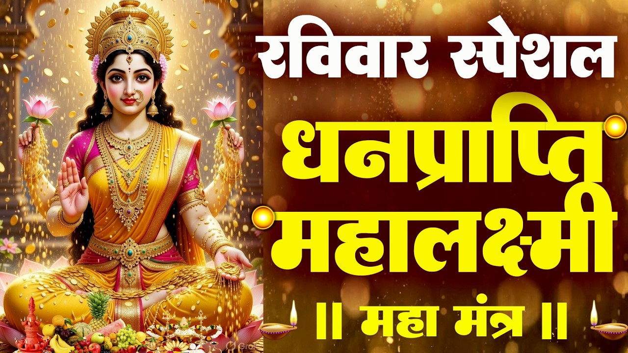 LIVE:🔴 धनप्राप्ति महालक्ष्मी मंत्र | माता लक्ष्मी का चमत्कारी ॐ महालक्ष्मी नमो नमः #laxmimantra