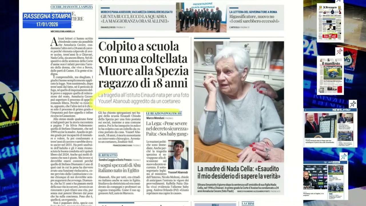 RASSEGNA NAZIONALE 17/01/26