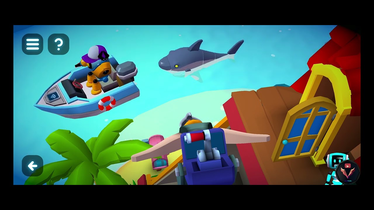Tiny Robots Portal Escape Chapter 2-1 (Alternative Level) Shark Attack Full Clear