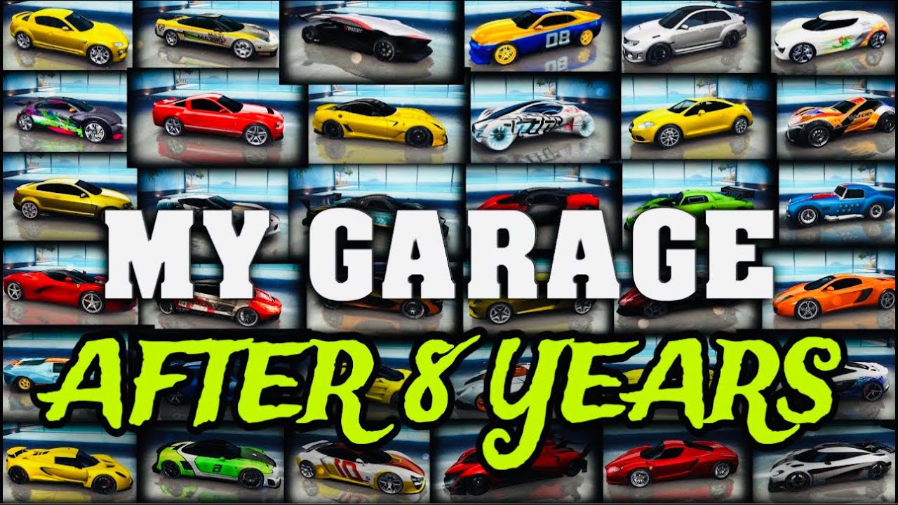 Asphalt 8, My Garage After 8 Years, 348 Cars, On January 2024