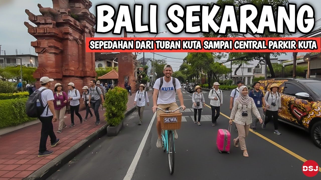Terbaru suasana Bali saat ini dari Jalan raya kuta sampai central parkir Kuta