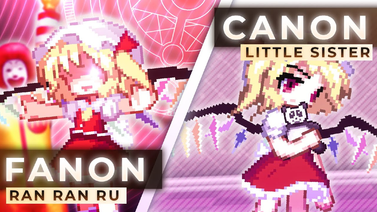 Flandre Fanon vs. Canon - [ Touhou Sprite Animation ]