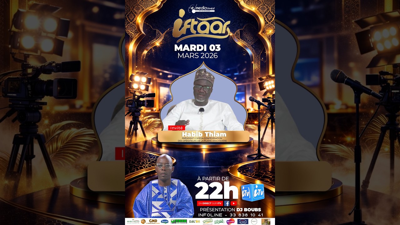 🛑 |DIRECT| IFTAAR  DU 03 MARS 2026 AVEC DJ BOUBS INVITE HABIB THIAM