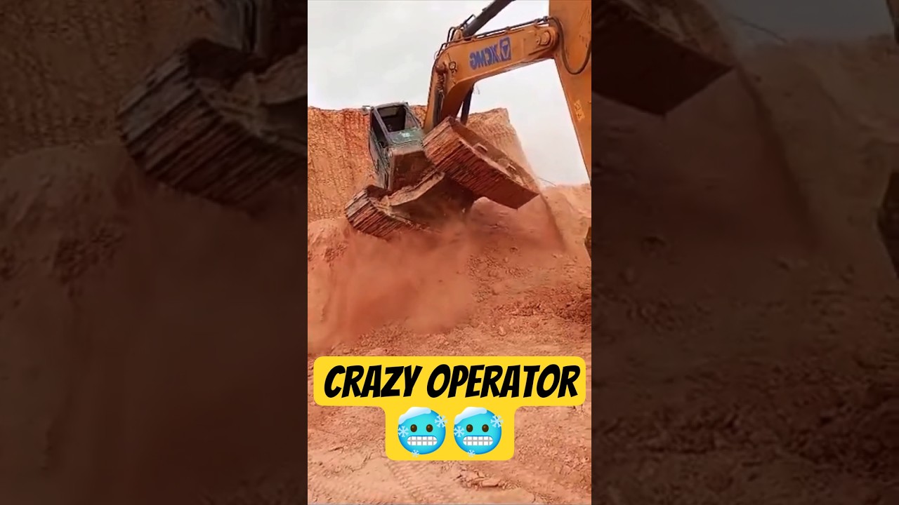the craziest operator skills you've ever seen#excavator #operator #machine #shorts