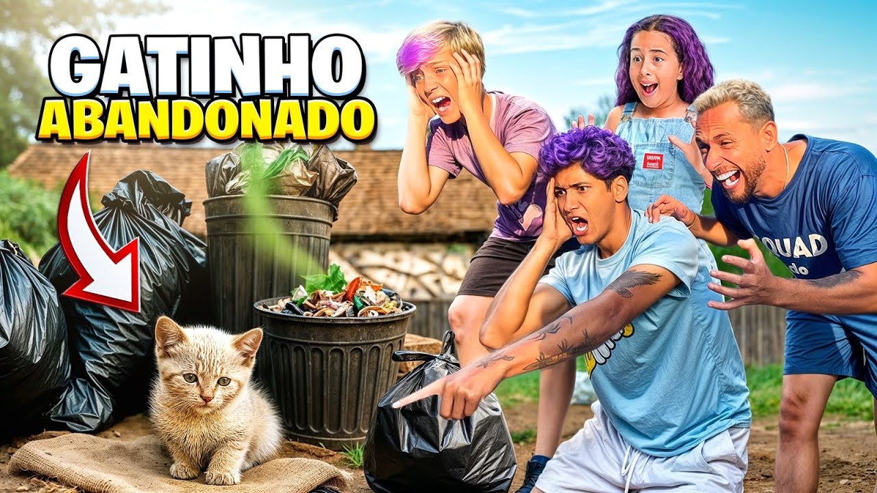 ENCONTRAMOS UM GATINHO ABANDONADO NO LIXO *adotamos ele