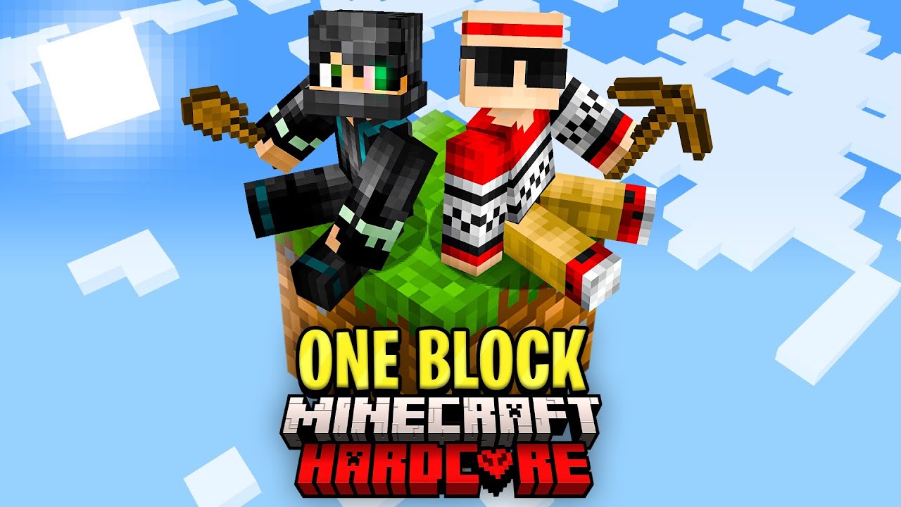 We Survived 100 Days on ONE BLOCK in Hardcore Minecraft!