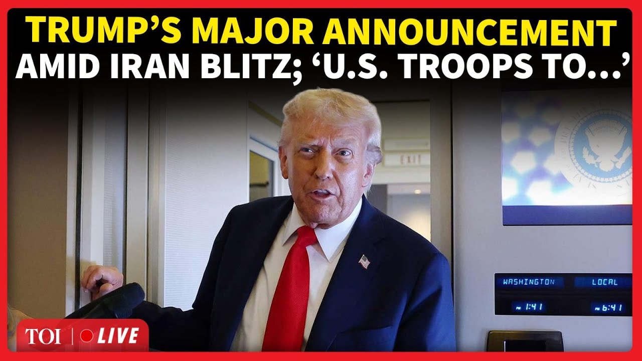 Trump Briefing: &lsquo;US Troops To FLOOD&hellip;&rsquo;: American President&rsquo;s Huge Iran War Announcement | Watch