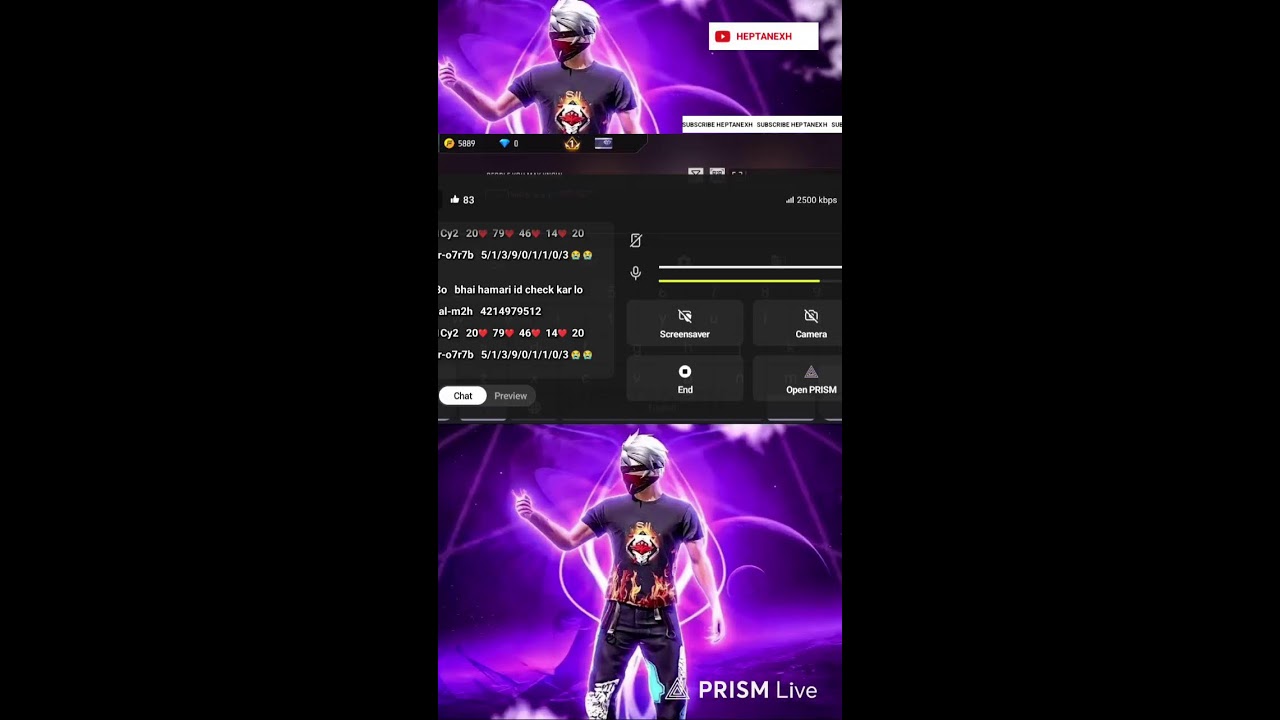 Live streaming of HEPTANExH