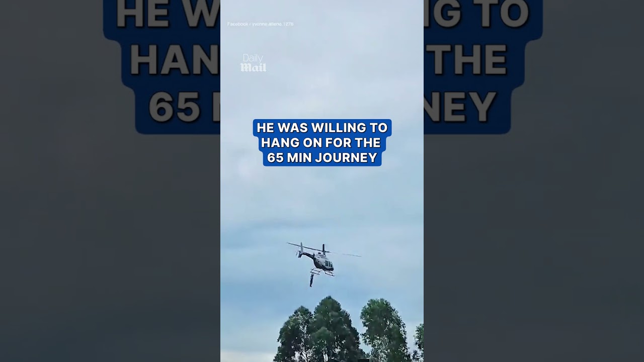 Man who dangerously hung onto helicopter sentenced to prison