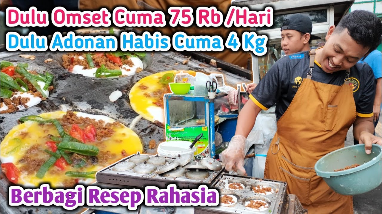 ADONAN 18 Kg Ludes Cuma 1/2 Hari, Omset Tembus Rp. 1,3 Jt | Ide Jualan Surabi Bandung - Street Food