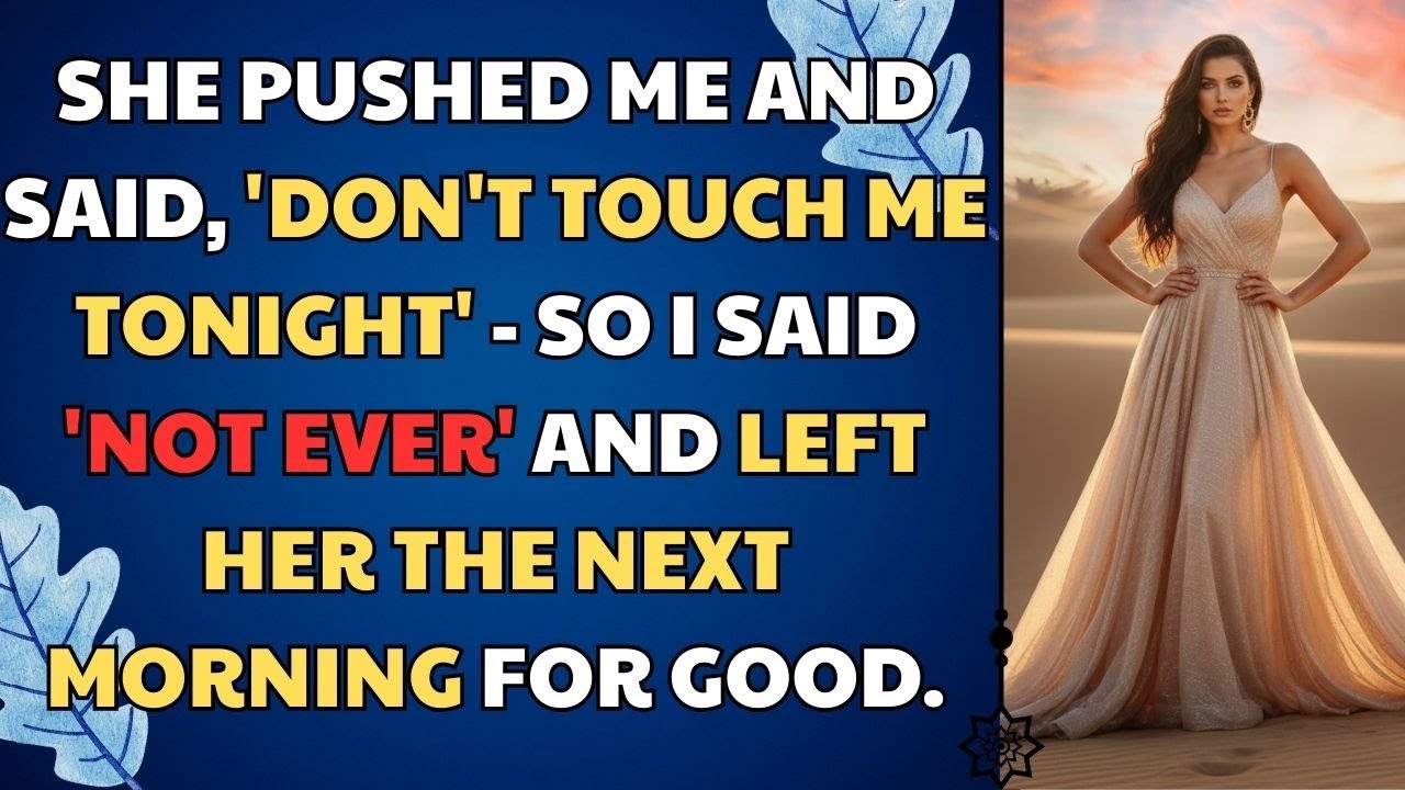 She Pushed Me And Said, 'Don't Touch Me Tonight' — So I Said 'Not Ever' And Left. Relationship Story