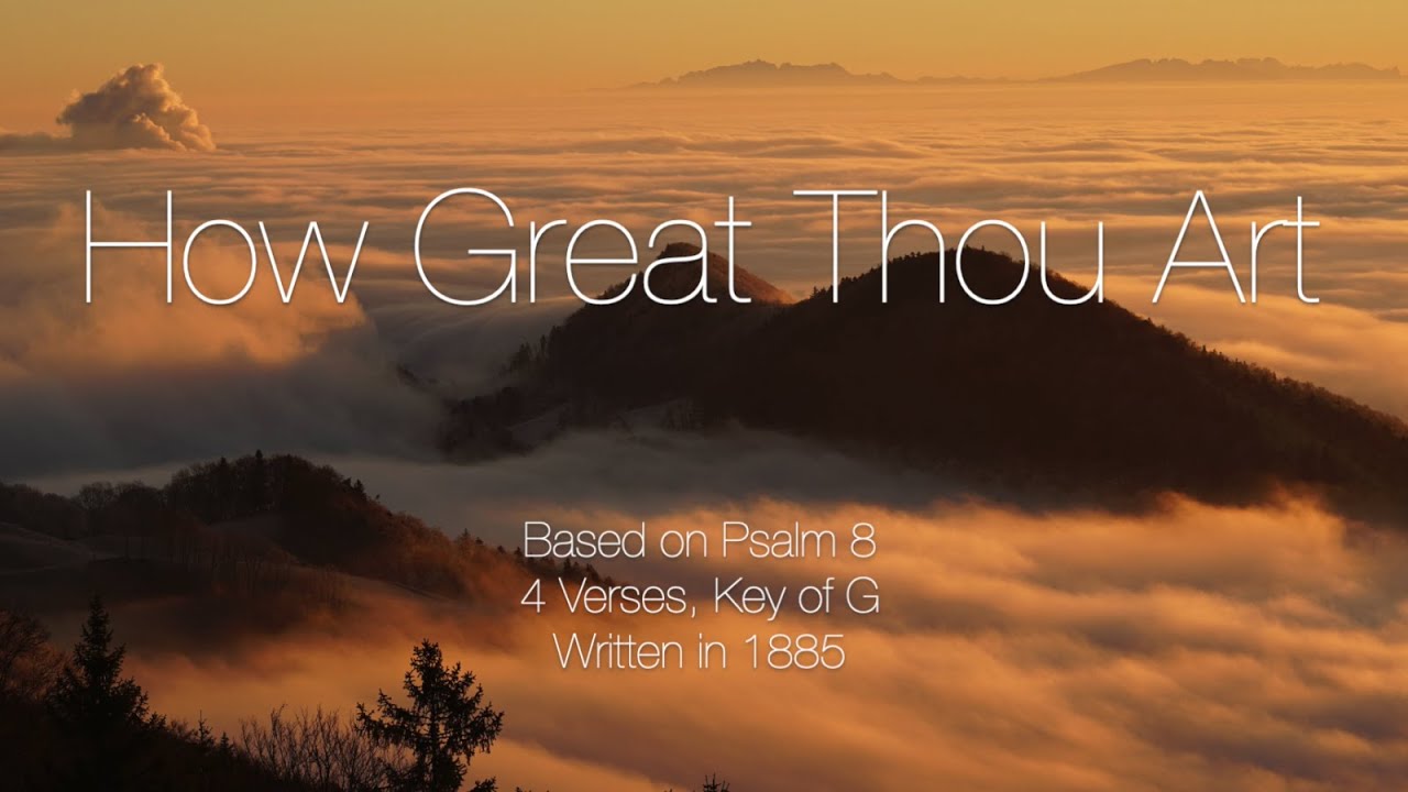 How Great Thou Art | Piano Instrumental with Lyrics (4 verses)