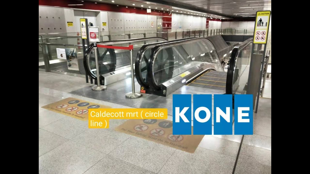 Kone escalator at Caldecott MRT Station ( CCL Platform )
