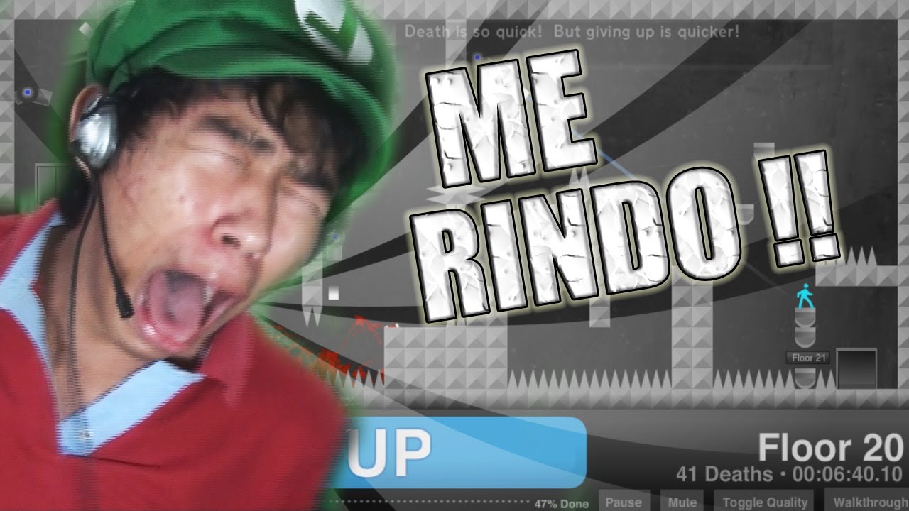 ME RINDO !! | Give Up (juegos difíciles)