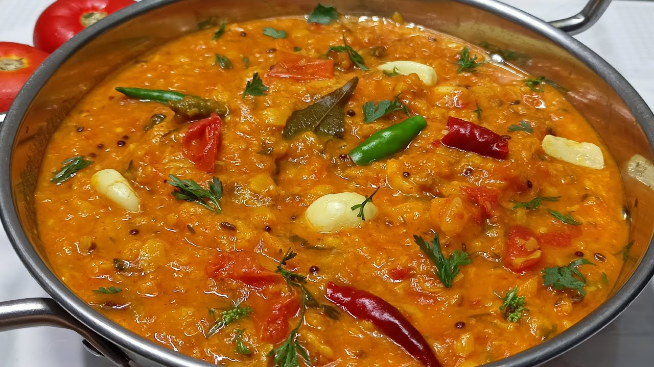 ಆಂಧ್ರ ಸ್ಟೈಲ್ ಟೊಮೆಟೊ ಪಪ್ಪು | ANDHRA STYLE TOMATO PAPPU | TOMATO DAL RECIPE | PREMA RECIPES