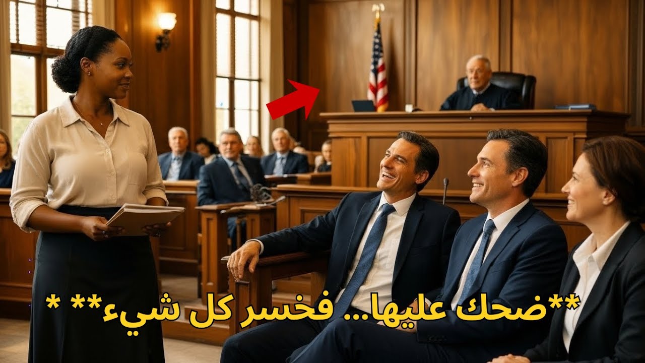 **ملياردير سخر من خادمة سمراء في المحكمة… لكن ابتسامته اختفت عندما كشفت الحقيقة**