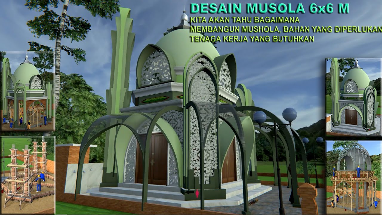 Mushola Kecil Mungil dan Cantik (Kita akan tahu bagaimana mushola ini dibangun)