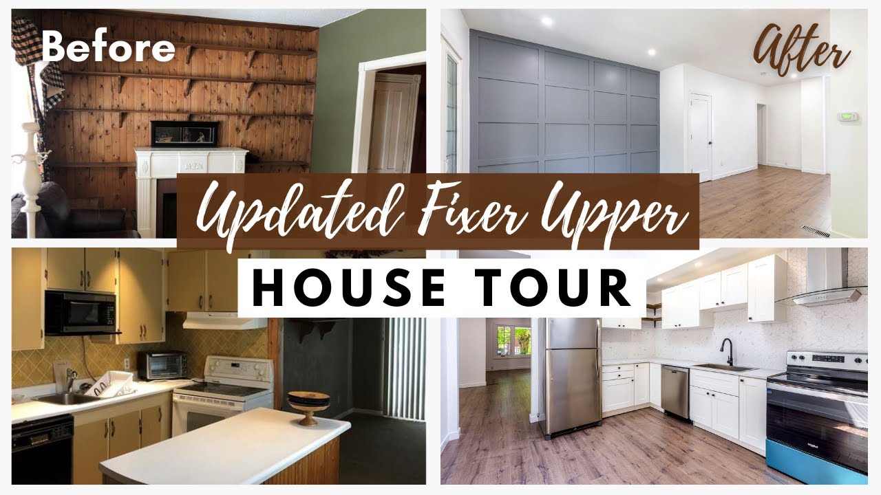Updated House Tour | I BOUGHT A 100 YEAR OLD FIXER UPPER | Before & After Renovations | HOUSE FLIP