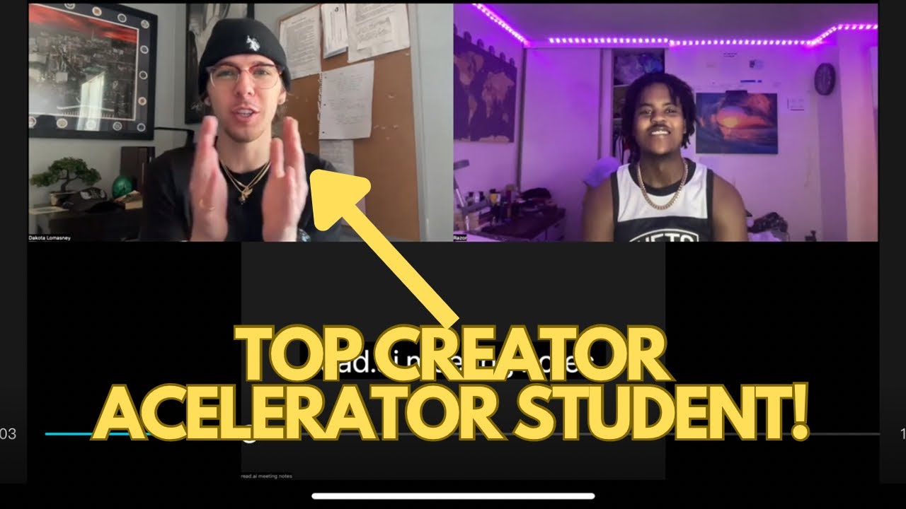 Top Creator Accelerator Student Drops Gems! - Dokota Lomasney