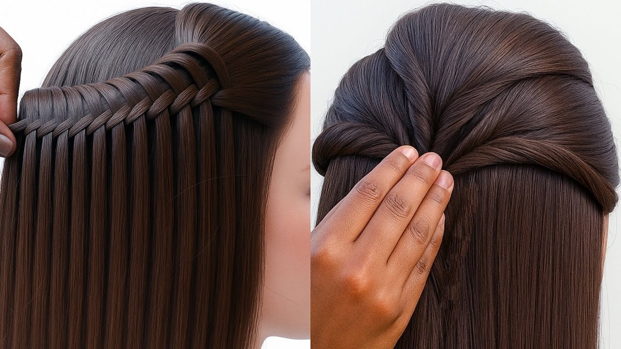 very easy hairstyle - trendy hairstyle for girls | unique hairstyle | hairstyle for wedding 