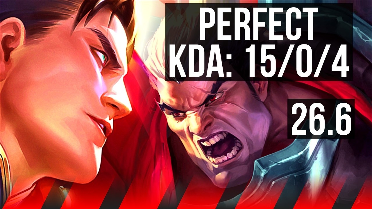 GAREN vs DARIUS (TOP) | Perfect KDA: 15/0/4 | EUW Master | 26.6