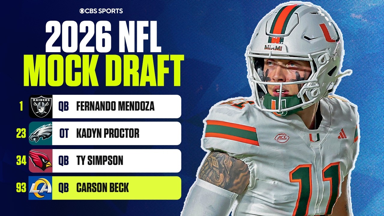 3-ROUND 2026 NFL Mock Draft: Ty Simpson to the Cardinals, Carson Beck to the Rams