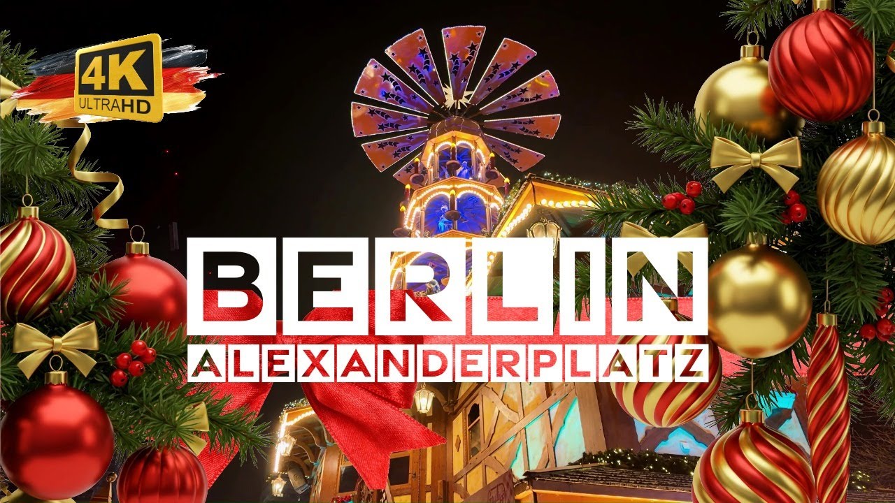 Berlin Alexanderplatz Weihnachtsmarkt 2025 | 4K Cinematic