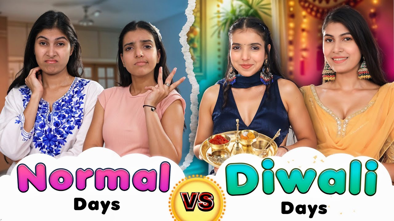 Normal Days vs Diwali Days - Teenagers Life | Indian Family During Festivals | Anaysa