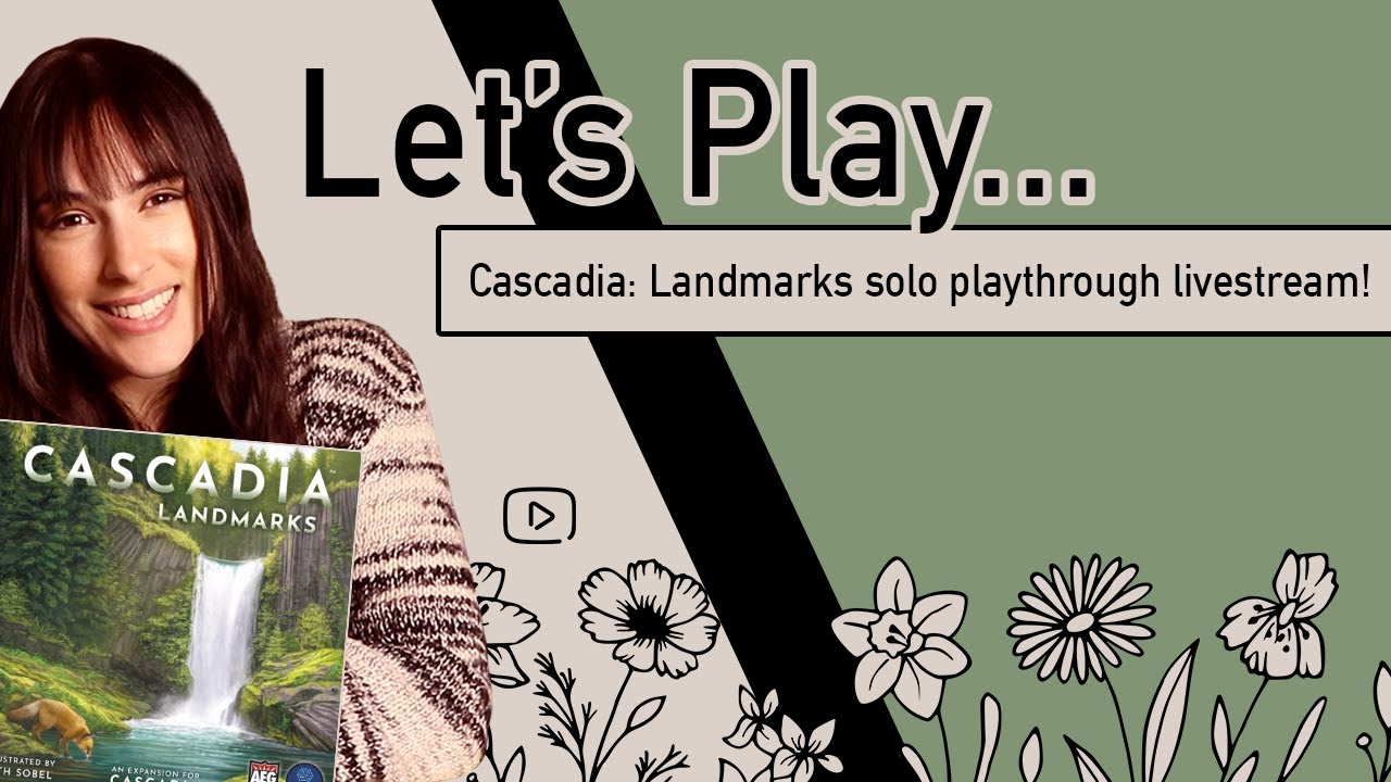 Let's Play... Cascadia: Landmarks! | Solo Sunday Playthrough Livestream!