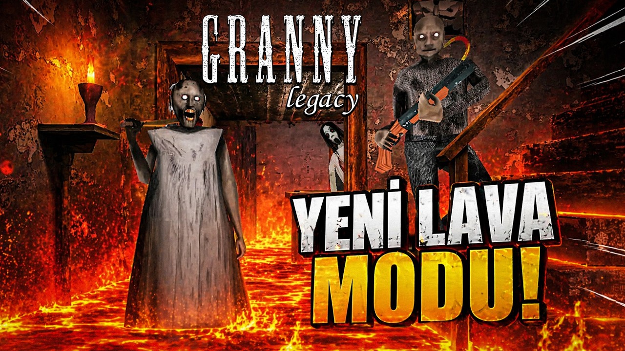 LAV Y&Uuml;KSELMEDEN GRANNY'NİN EVİNDEN KA&Ccedil;MAK!🌋- Granny Legacy (Yeni Lav Modu)