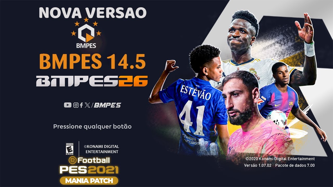 COMO INSTALAR PATCH BMPES 14.5 CORREÇAO DE ERROS NA LIGA MASTER UNIFORMES E TRANSFERENCIAS 2026