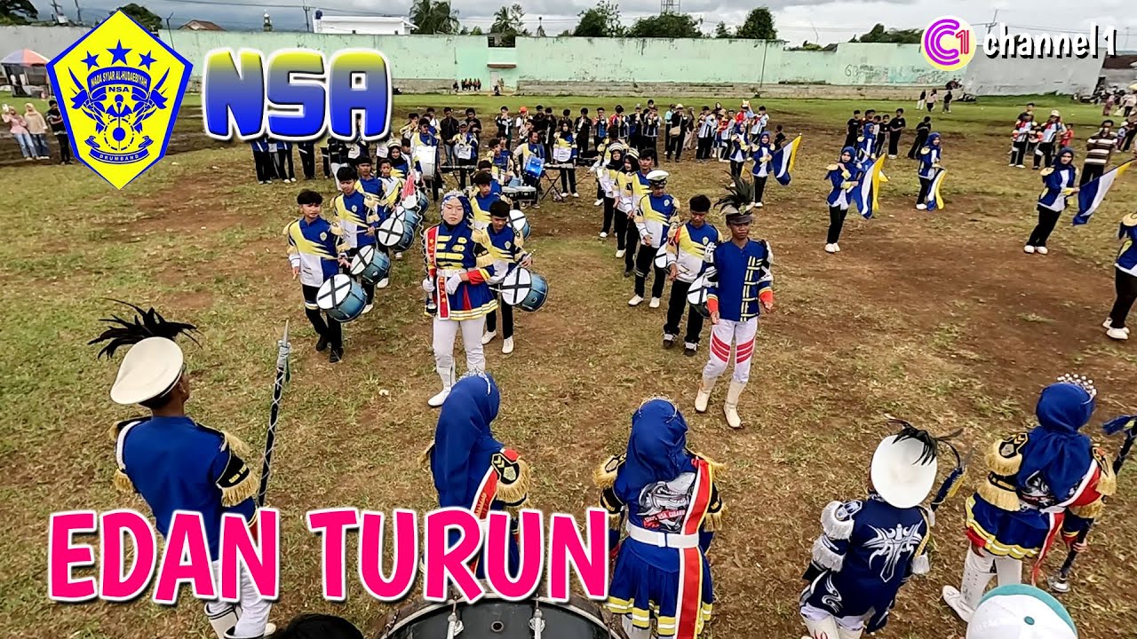 EDAN TURUN cover Drumband NSA || lapang Gumbira - Nagrak