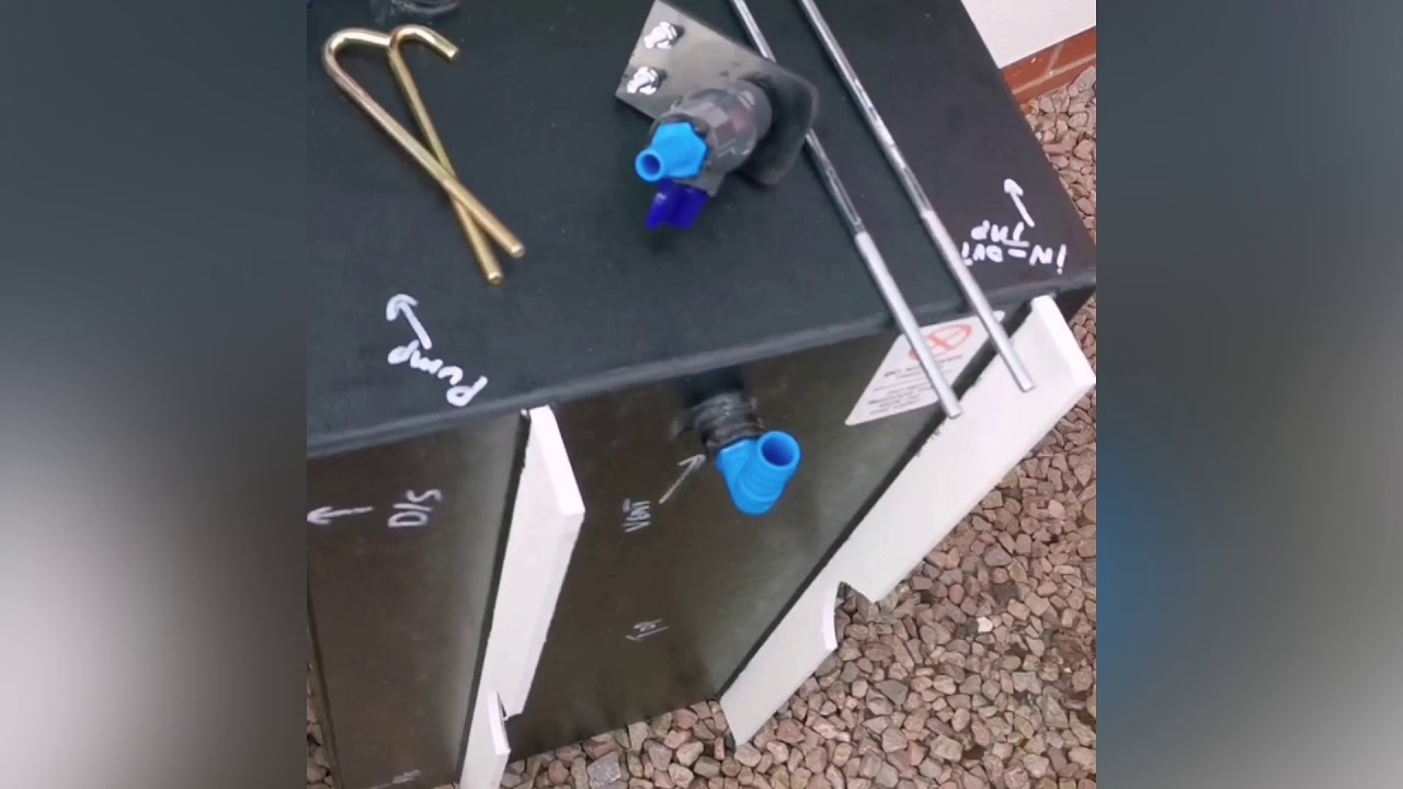 Fitting underslung Barratt Tanks fresh water to Mercedes sprinter / Volkswagon Crafter (campervan)