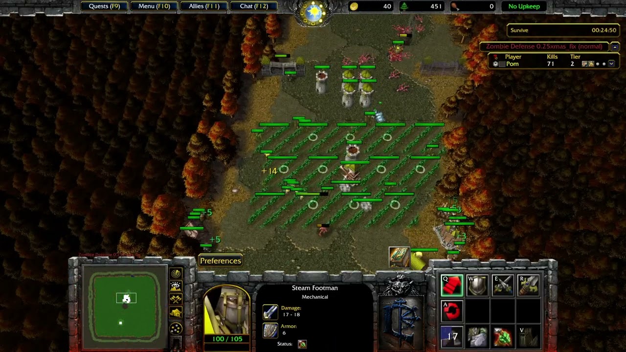 💽🔥 #1723 warcraft 3 - zombz defense so difficult